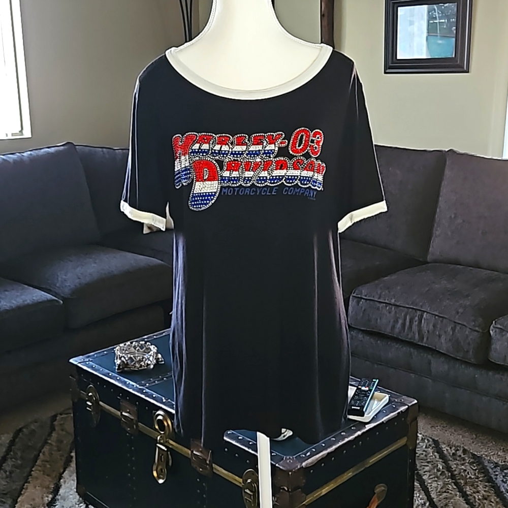 HARLEY DAVIDSON  BLOUSE WOMANS SIZE L